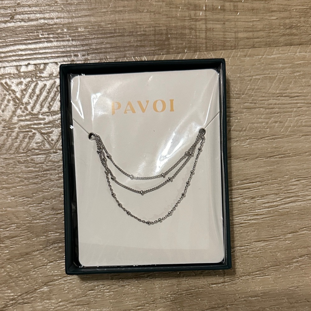 Silver Layered Necklace